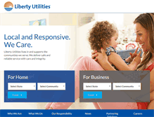 Tablet Screenshot of libertyutilities.com